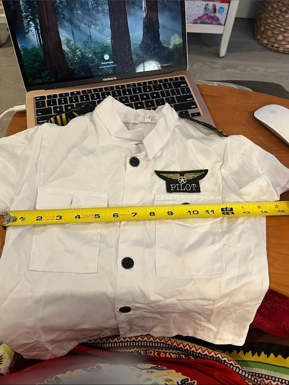 Kids Pilot Costume Set – Captain Uniform Dress Up – Size 3T-4T – Halloween /
